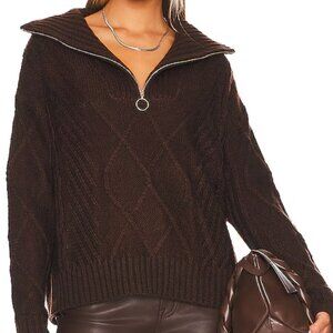 SNDYS x REVOLVE Jax Knit Pullover Brown Small